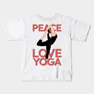 Vintage Yoga lady Kids T-Shirt